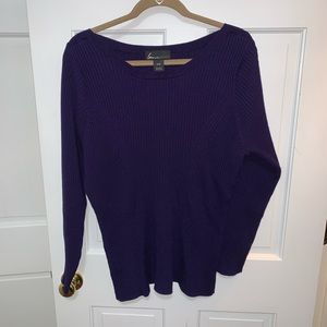 Lane Bryant slim fit sweater navy